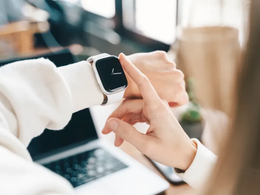 apple watch series 11 on wrist during a productive workday