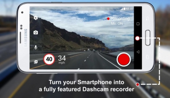 ai dash cam mobile app with driving alerts and video timeline