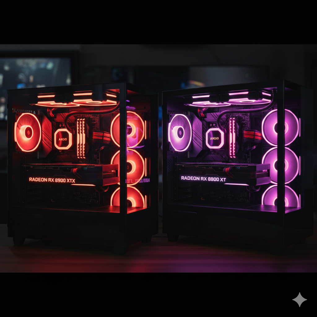 amd radeon rx 8900 xtx vs rx 8800 xt comparison in gaming pcs