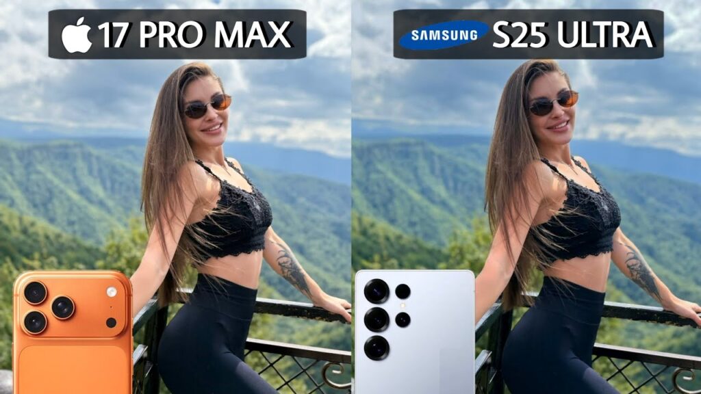 camera sample comparison iphone 17 pro max vs samsung galaxy s25 ultra 2