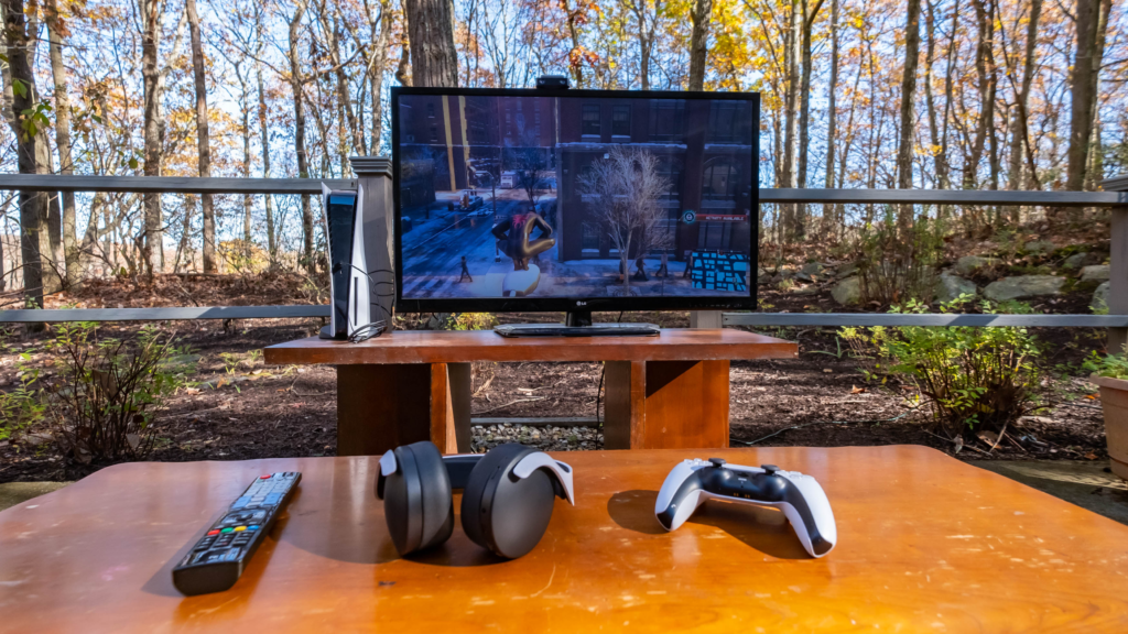 playstation 5 gaming setup integrated with smart home technology