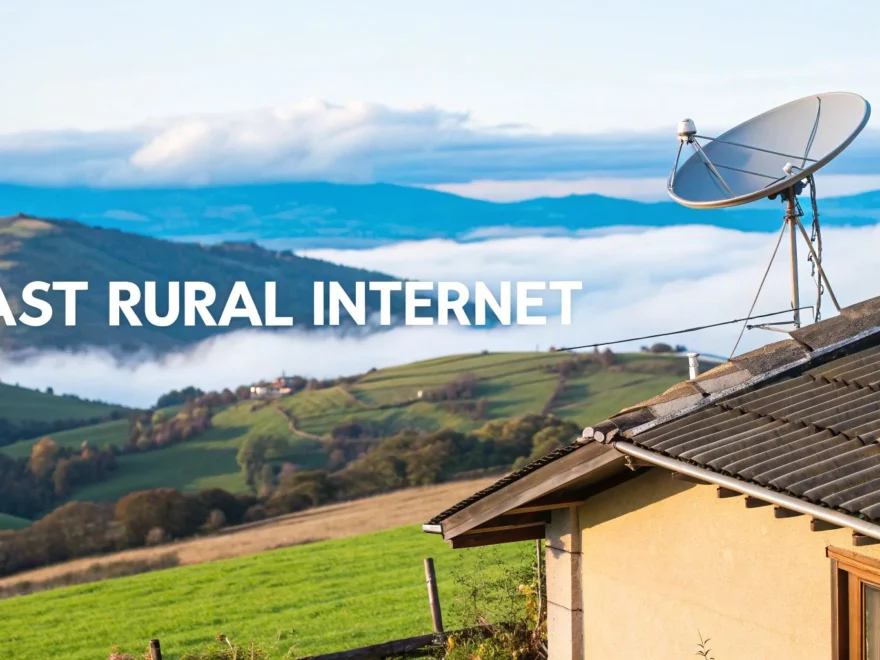 starlink satellite internet dish installed outdoors in rural area