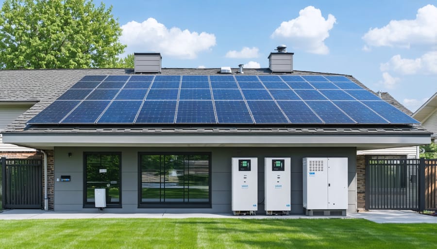 ai home energy orchestrator managing solar panels batteries and smart appliances in a modern us home